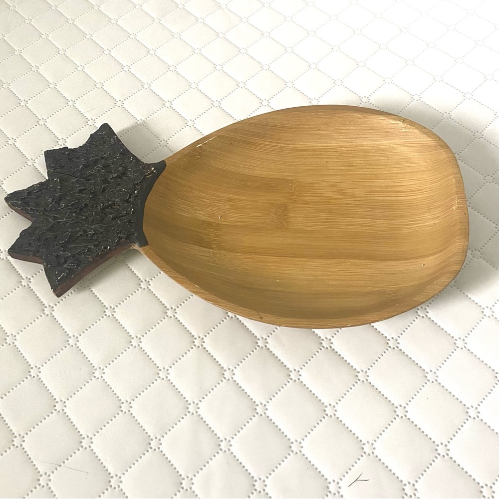 Hobby Lobby Pineapple Serving Tray Bowl Fresh Fruit 14.38 x 8 x 1.5